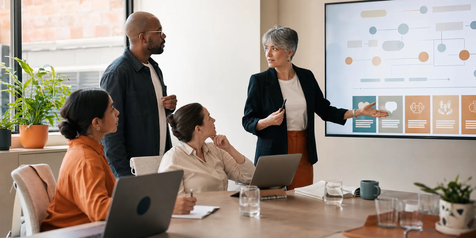 Fertility clinic leadership team planning a connected search-to-intake growth strategy.