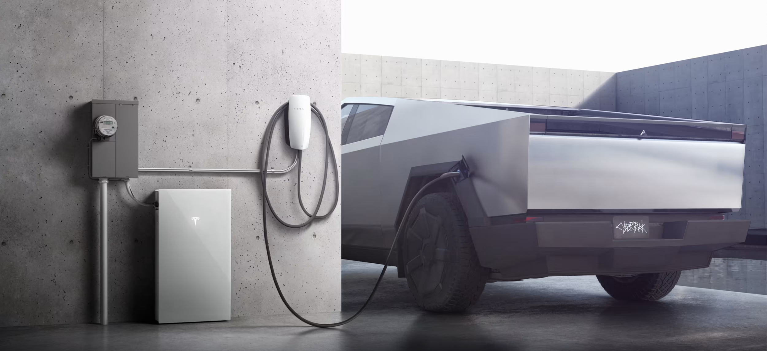 Electric vehicle bidirectional charging station ready for V2H home backup