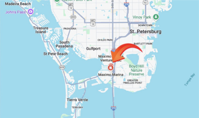 Tampa Bay and St. Petersburg boating location