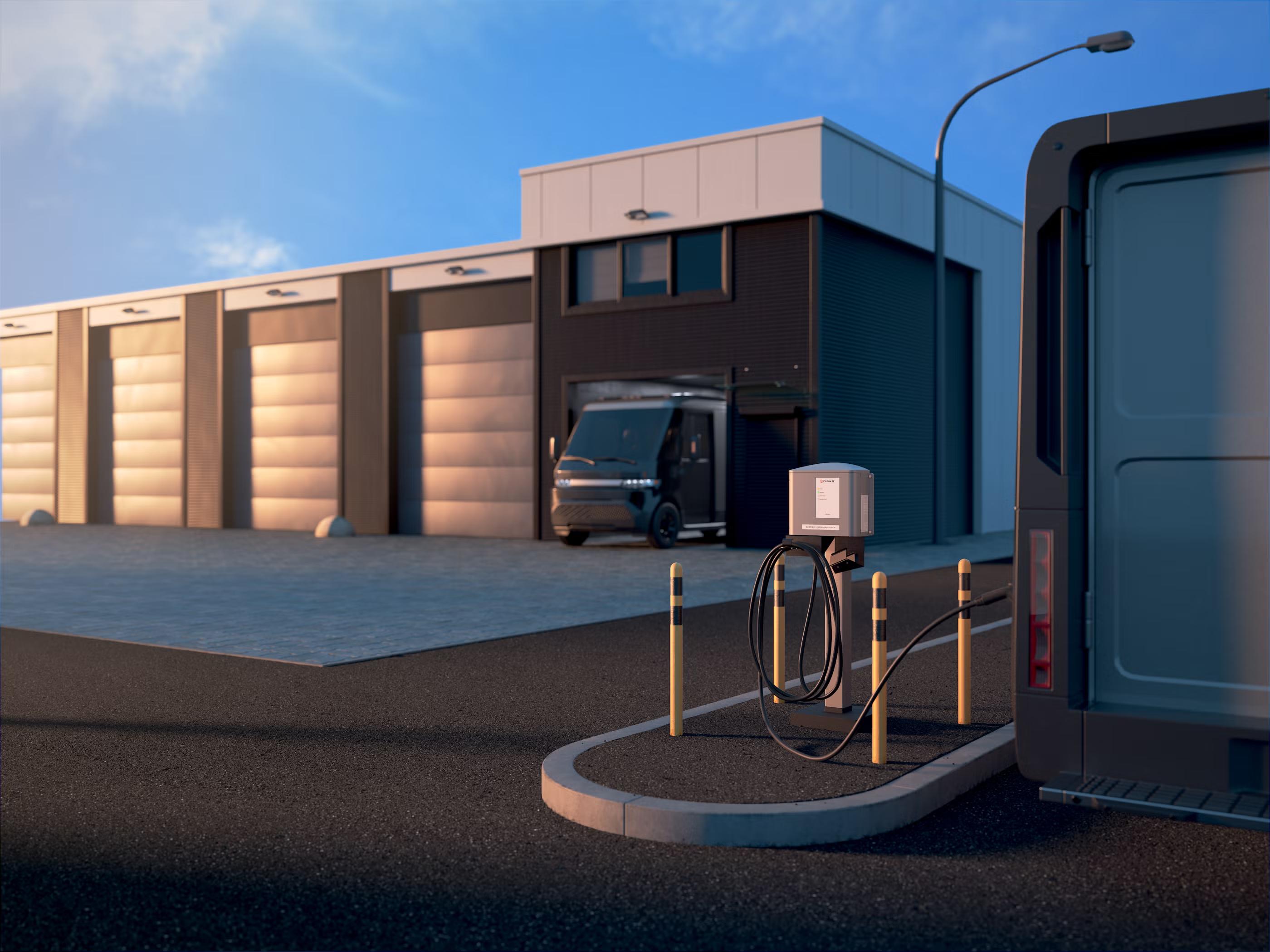 Enphase commercial EV charging station ready for business deployment