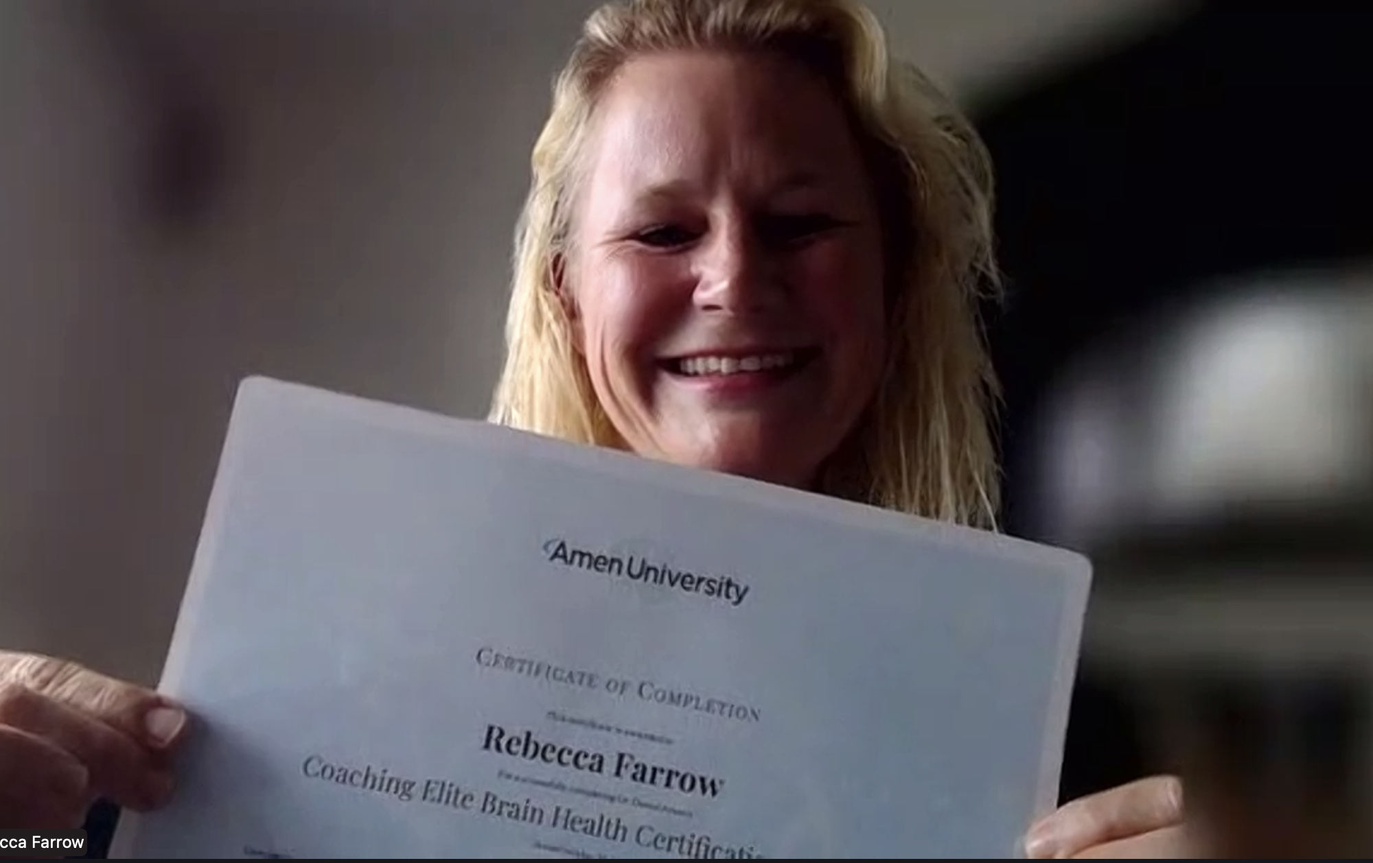 Student reviewing the certification program