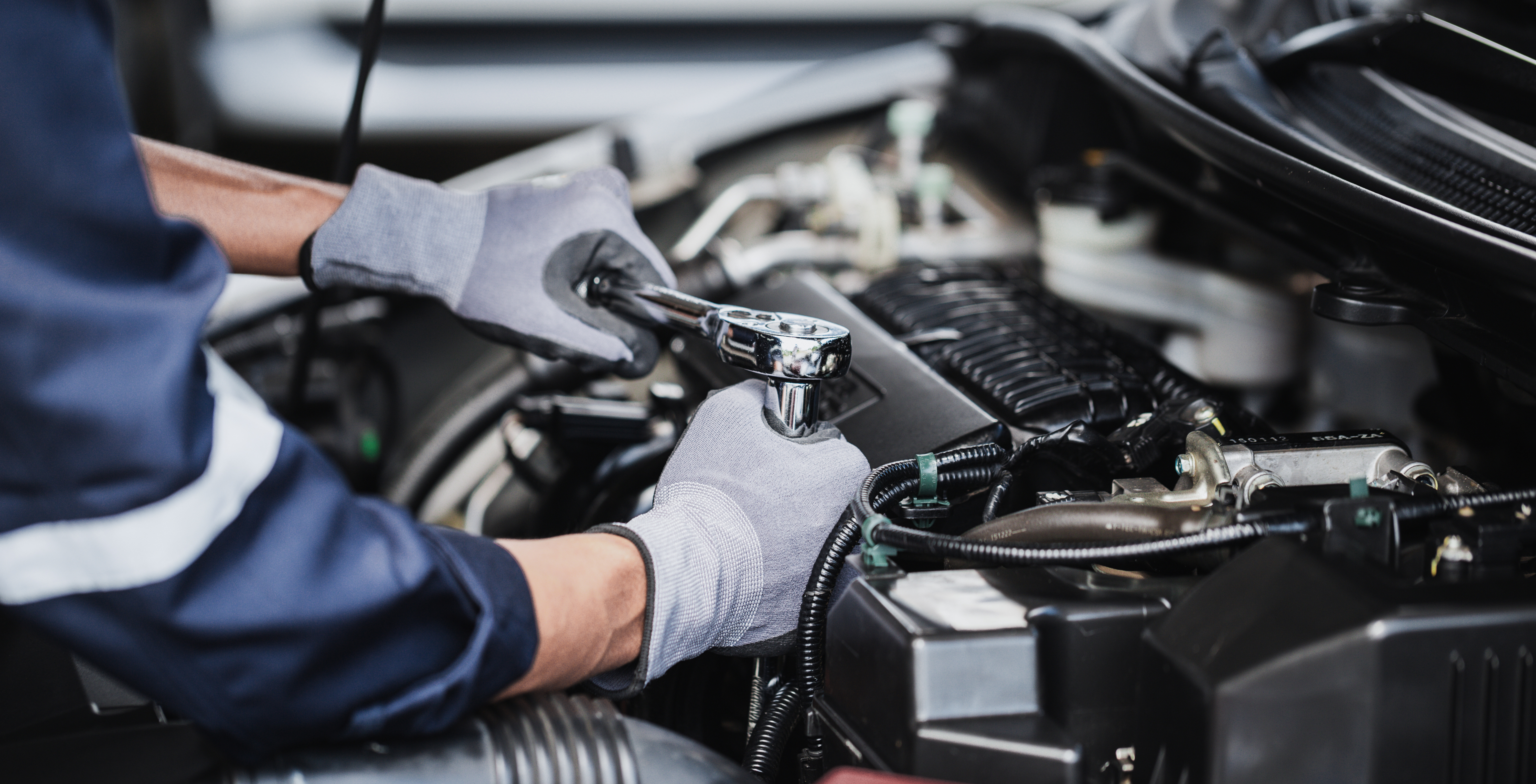 Experienced mechanics working on a vehicle